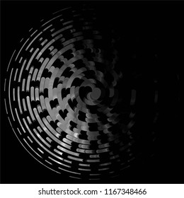 Abstract grunge grid stripe halftone background pattern. Spotted black and white line vector illustration
