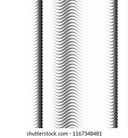 Abstract grunge grid stripe halftone background pattern. Spotted black and white line vector illustration
