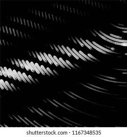 Abstract grunge grid stripe halftone background pattern. Spotted black and white line vector illustration
