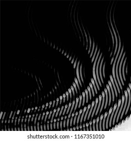 Abstract grunge grid stripe halftone background pattern. Spotted black and white line vector illustration
