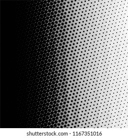 Abstract grunge grid stripe halftone background pattern. Spotted black and white line vector illustration
