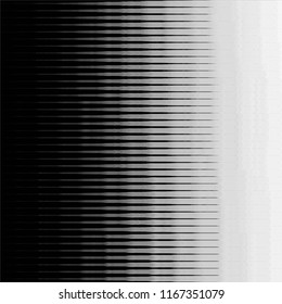 Abstract grunge grid stripe halftone background pattern. Spotted black and white line vector illustration
