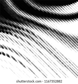 Abstract grunge grid stripe halftone background pattern. Spotted black and white line vector illustration
