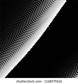 Abstract grunge grid stripe halftone background pattern. Spotted black and white line vector illustration
