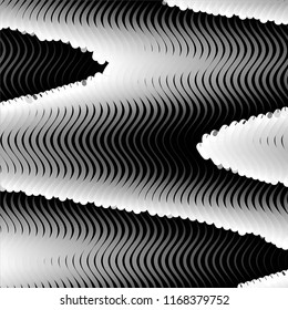 Abstract grunge grid stripe halftone background pattern. Spotted black and white line vector illustration
