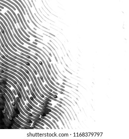 Abstract grunge grid stripe halftone background pattern. Spotted black and white line vector illustration
