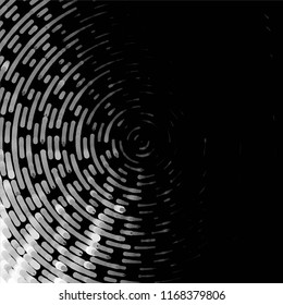 Abstract grunge grid stripe halftone background pattern. Spotted black and white line vector illustration
