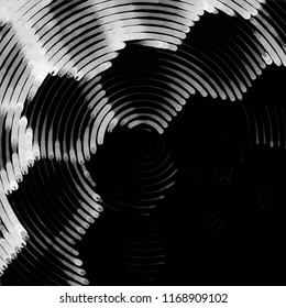Abstract grunge grid stripe halftone background pattern. Spotted black and white line vector illustration
