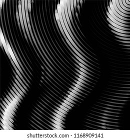 Abstract grunge grid stripe halftone background pattern. Spotted black and white line vector illustration
