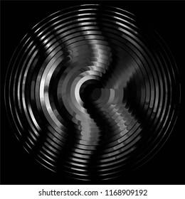 Abstract grunge grid stripe halftone background pattern. Spotted black and white line vector illustration
