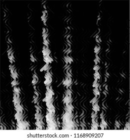 Abstract grunge grid stripe halftone background pattern. Spotted black and white line vector illustration
