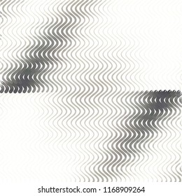 Abstract grunge grid stripe halftone background pattern. Spotted black and white line vector illustration
