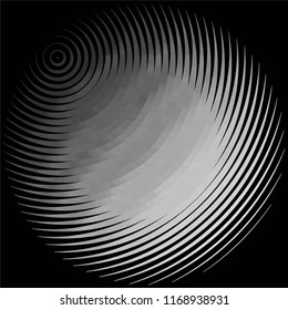 Abstract grunge grid stripe halftone background pattern. Spotted black and white line vector illustration
