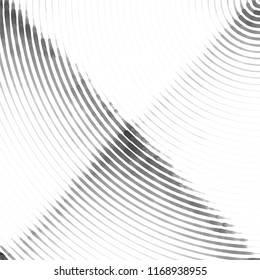 Abstract grunge grid stripe halftone background pattern. Spotted black and white line vector illustration
