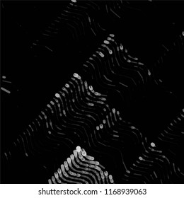 Abstract grunge grid stripe halftone background pattern. Spotted black and white line vector illustration
