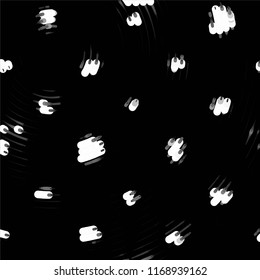 Abstract grunge grid stripe halftone background pattern. Spotted black and white line vector illustration

