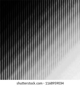 Abstract grunge grid stripe halftone background pattern. Spotted black and white line vector illustration
