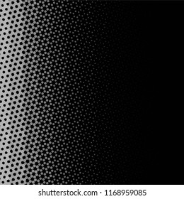 Abstract grunge grid stripe halftone background pattern. Spotted black and white line vector illustration
