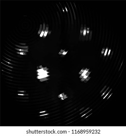 Abstract grunge grid stripe halftone background pattern. Spotted black and white line vector illustration
