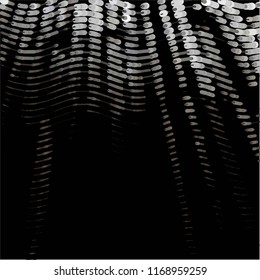 Abstract grunge grid stripe halftone background pattern. Spotted black and white line vector illustration
