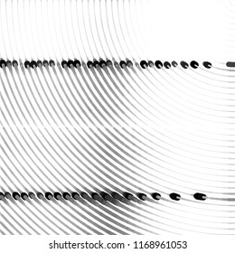 Abstract grunge grid stripe halftone background pattern. Spotted black and white line vector illustration
