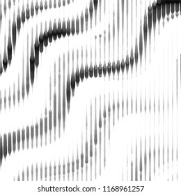 Abstract grunge grid stripe halftone background pattern. Spotted black and white line vector illustration
