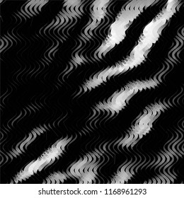 Abstract grunge grid stripe halftone background pattern. Spotted black and white line vector illustration
