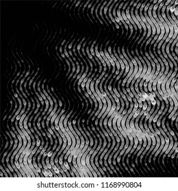 Abstract grunge grid stripe halftone background pattern. Spotted black and white line vector illustration
