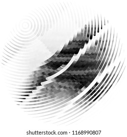Abstract grunge grid stripe halftone background pattern. Spotted black and white line vector illustration

