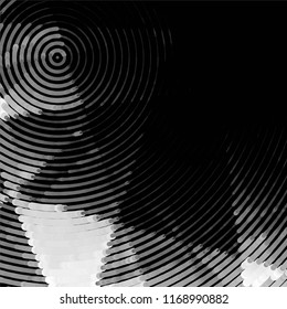 Abstract grunge grid stripe halftone background pattern. Spotted black and white line vector illustration
