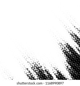 Abstract grunge grid stripe halftone background pattern. Spotted black and white line vector illustration
