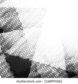 Abstract grunge grid stripe halftone background pattern. Spotted black and white line vector illustration
