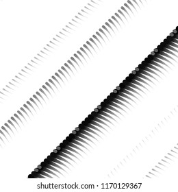 Abstract grunge grid stripe halftone background pattern. Spotted black and white line vector illustration
