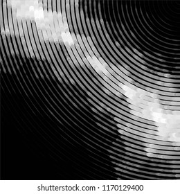 Abstract grunge grid stripe halftone background pattern. Spotted black and white line vector illustration
