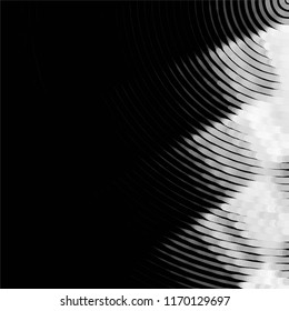 Abstract grunge grid stripe halftone background pattern. Spotted black and white line vector illustration

