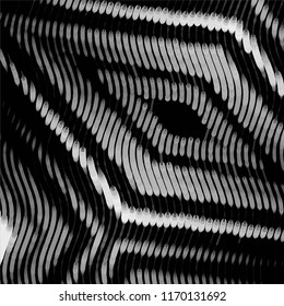 Abstract grunge grid stripe halftone background pattern. Spotted black and white line vector illustration
