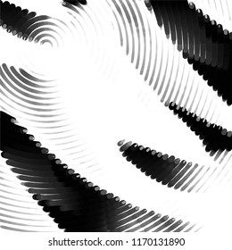 Abstract grunge grid stripe halftone background pattern. Spotted black and white line vector illustration
