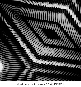 Abstract grunge grid stripe halftone background pattern. Spotted black and white line vector illustration

