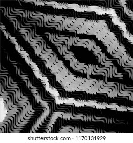 Abstract grunge grid stripe halftone background pattern. Spotted black and white line vector illustration
