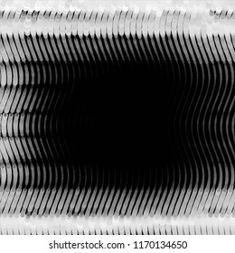 Abstract grunge grid stripe halftone background pattern. Spotted black and white line vector illustration
