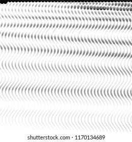 Abstract grunge grid stripe halftone background pattern. Spotted black and white line vector illustration

