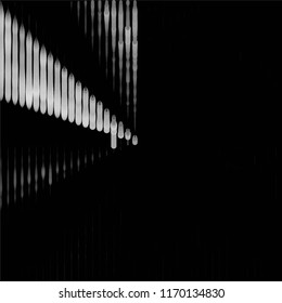 Abstract grunge grid stripe halftone background pattern. Spotted black and white line vector illustration
