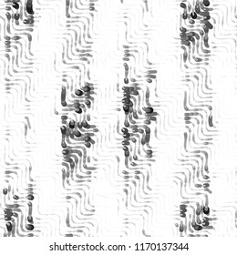 Abstract grunge grid stripe halftone background pattern. Spotted black and white line vector illustration
