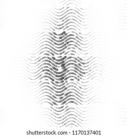 Abstract grunge grid stripe halftone background pattern. Spotted black and white line vector illustration
