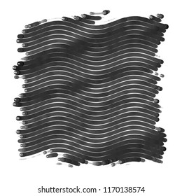 Abstract grunge grid stripe halftone background pattern. Spotted black and white line vector illustration
