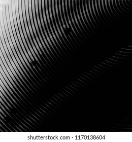 Abstract grunge grid stripe halftone background pattern. Spotted black and white line vector illustration

