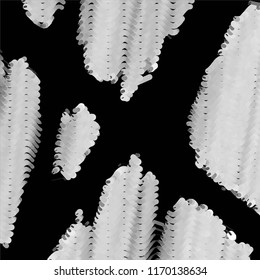 Abstract grunge grid stripe halftone background pattern. Spotted black and white line vector illustration
