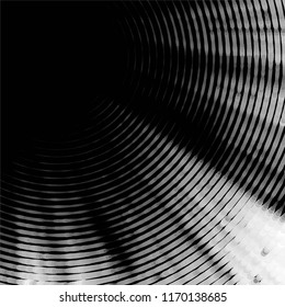 Abstract grunge grid stripe halftone background pattern. Spotted black and white line vector illustration
