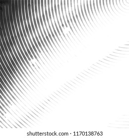 Abstract grunge grid stripe halftone background pattern. Spotted black and white line vector illustration

