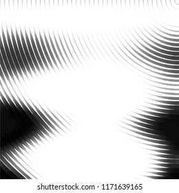 Abstract grunge grid stripe halftone background pattern. Spotted black and white line vector illustration
